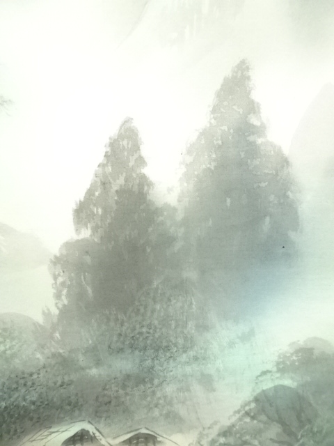 掛け軸 宮島龍石 水墨山水 絹本 希少 軸装 茶道具 掛軸 美品 です。 掛け軸 宮島龍石 水墨山水 絹本 希少 軸装 茶道具 掛軸 美品 です。